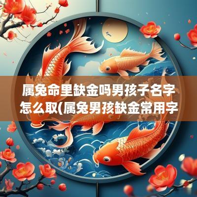 属兔命里缺金吗男孩子名字怎么取(属兔男孩缺金常用字)