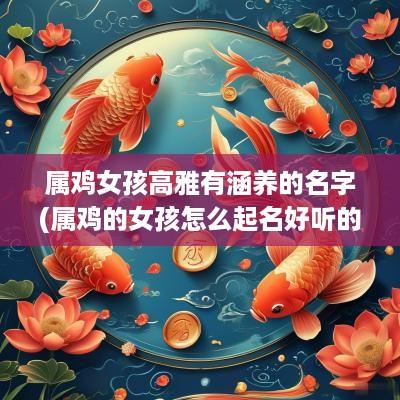 属鸡女孩高雅有涵养的名字(属鸡的女孩怎么起名好听的名字大全)