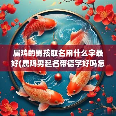 属鸡的男孩取名用什么字最好(属鸡男起名带德字好吗怎么样)