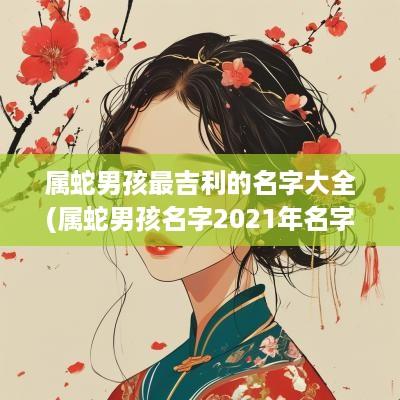 属蛇男孩最吉利的名字大全(属蛇男孩名字2025年名字大全)