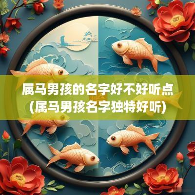属马男孩的名字好不好听点(属马男孩名字独特好听)