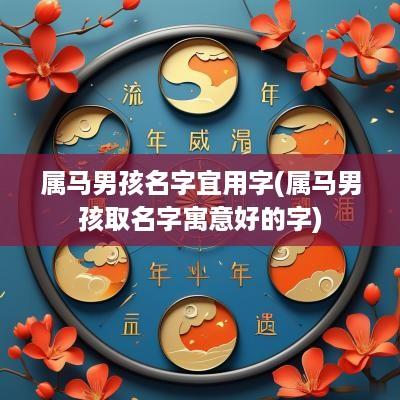 属马男孩名字宜用字(属马男孩取名字寓意好的字)