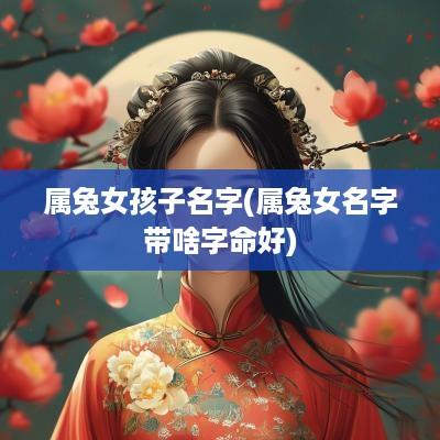 属兔女孩子名字(属兔女名字带啥字命好)