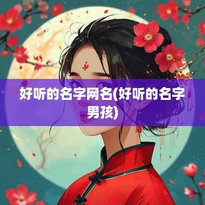 好听的名字网名(好听的名字男孩)