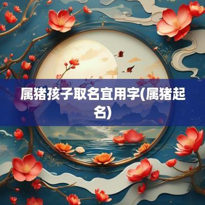 属猪孩子取名宜用字(属猪起名)