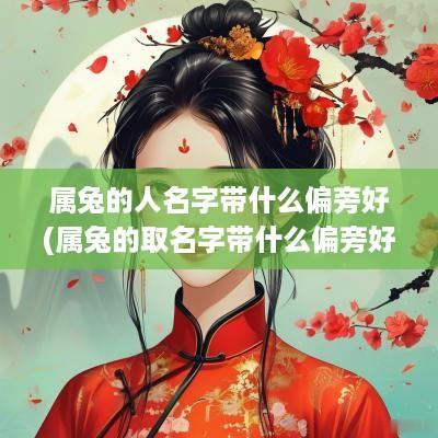 属兔的人名字带什么偏旁好(属兔的取名字带什么偏旁好)