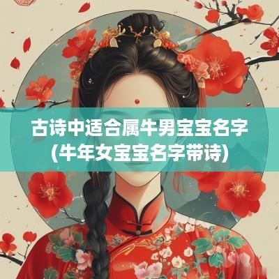 古诗中适合属牛男宝宝名字(蛇年女宝宝名字带诗)