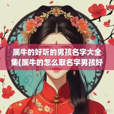 属牛的好听的男孩名字大全集(属牛的怎么取名字男孩好听一点)