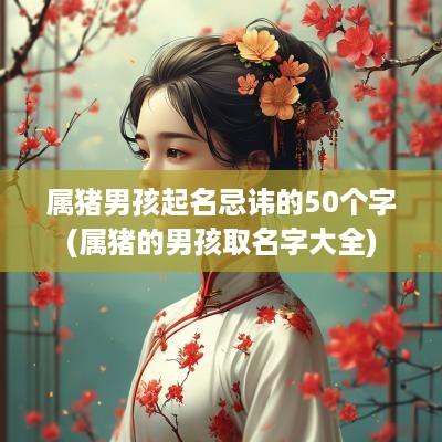 属猪男孩起名忌讳的50个字(属猪的男孩取名字大全)
