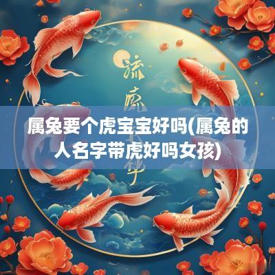 属兔要个虎宝宝好吗(属兔的人名字带虎好吗女孩)