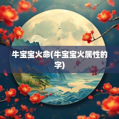 牛宝宝火命(牛宝宝火属性的字) 牛宝宝火命(牛宝宝火属性的字)
