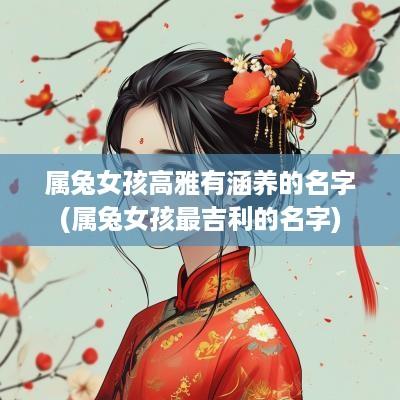属兔女孩高雅有涵养的名字(属兔女孩最吉利的名字)
