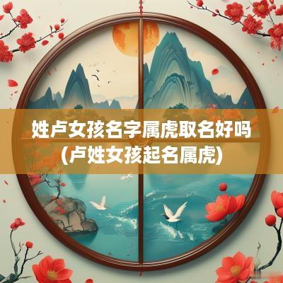 姓卢女孩名字属虎取名好吗(卢姓女孩起名属虎)