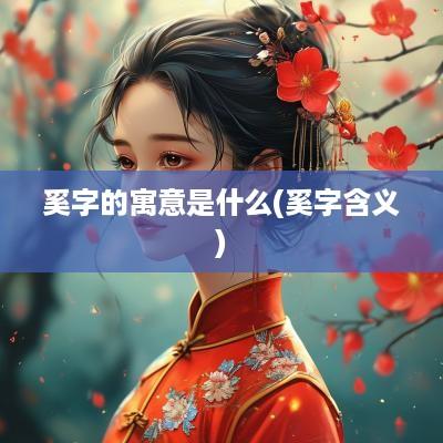 奚字的寓意是什么(奚字含义)