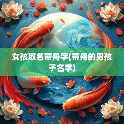 女孩取名带舟字(带舟的男孩子名字)