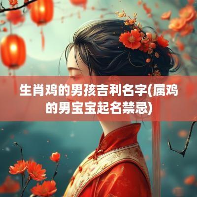 生肖鸡的男孩吉利名字(属鸡的男宝宝起名禁忌)