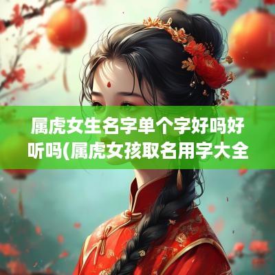 属虎女生名字单个字好吗好听吗(属虎女孩取名用字大全)