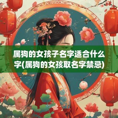 属狗的女孩子名字适合什么字(属狗的女孩取名字禁忌)