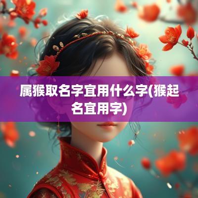 属猴取名字宜用什么字(猴起名宜用字)