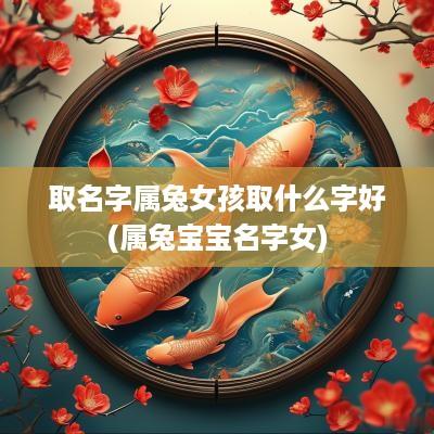 取名字属兔女孩取什么字好(属兔宝宝名字女)