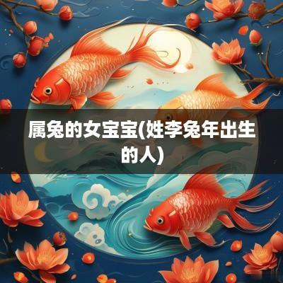属兔的女宝宝(姓李蛇年出生的人)
