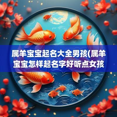 属羊宝宝起名大全男孩(属羊宝宝怎样起名字好听点女孩)