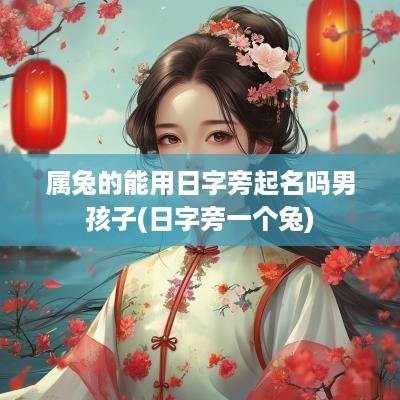 属兔的能用日字旁起名吗男孩子(日字旁一个兔)