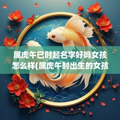 属虎午巳时起名字好吗女孩怎么样(属虎午时出生的女孩有2种命)