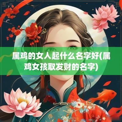 属鸡的女人起什么名字好(属鸡女孩取发财的名字)