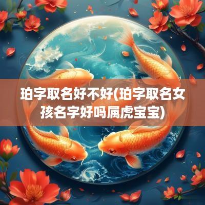 珀字取名好不好(珀字取名女孩名字好吗属虎宝宝)