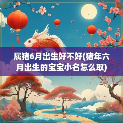 属猪6月出生好不好(猪年六月出生的宝宝小名怎么取)