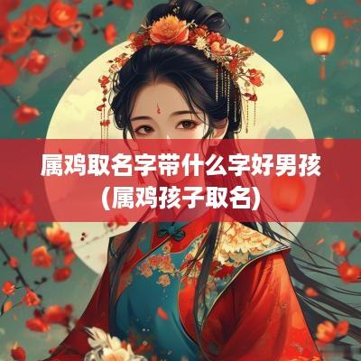 属鸡取名字带什么字好男孩(属鸡孩子取名)
