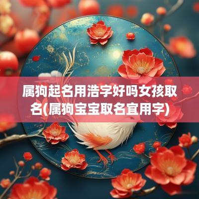 属狗起名用浩字好吗女孩取名(属狗宝宝取名宜用字)
