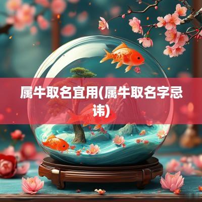 属牛取名宜用(属牛取名字忌讳)