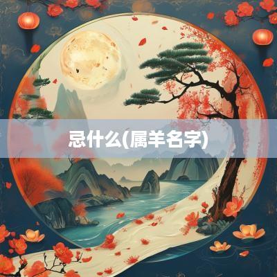 忌什么(属羊名字)