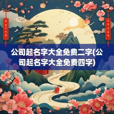 公司起名字大全免费二字(公司起名字大全免费四字)