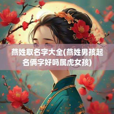燕姓取名字大全(燕姓男孩起名俩字好吗属虎女孩)