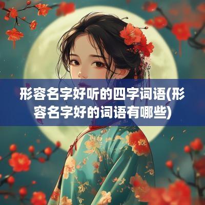 形容名字好听的四字词语(形容名字好的词语有哪些)