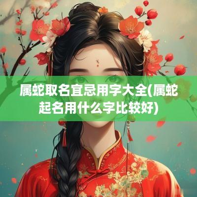 属蛇取名宜忌用字大全(属蛇起名用什么字比较好)