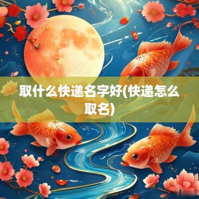 取什么快递名字好(快递怎么取名)