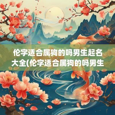 伦字适合属狗的吗男生起名大全(伦字适合属狗的吗男生起名怎么样)