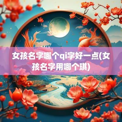 女孩名字哪个qi字好一点(女孩名字用哪个琪)