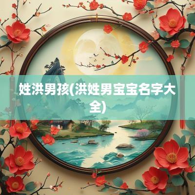姓洪男孩(洪姓男宝宝名字大全)