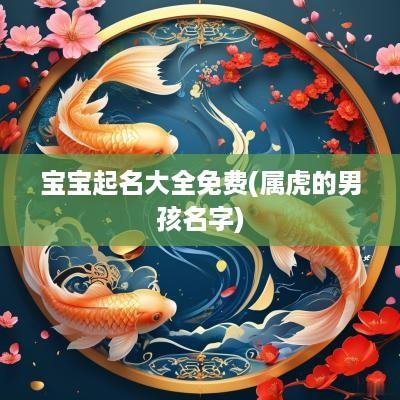 宝宝起名大全免费(属虎的男孩名字)