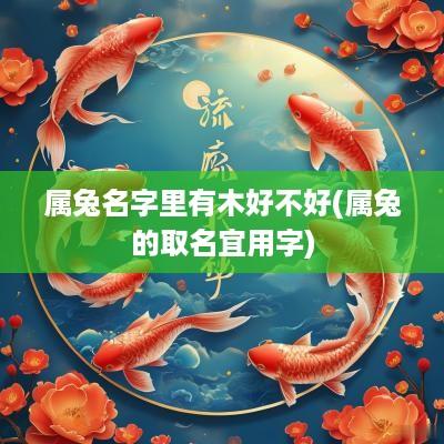 属兔名字里有木好不好(属兔的取名宜用字)