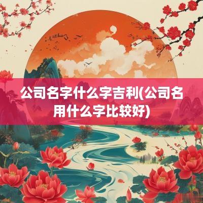 公司名字什么字吉利(公司名用什么字比较好)