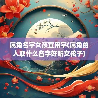 属兔名字女孩宜用字(属兔的人取什么名字好听女孩子)