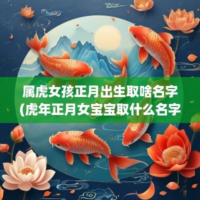 属虎女孩正月出生取啥名字(蛇年正月女宝宝取什么名字好)