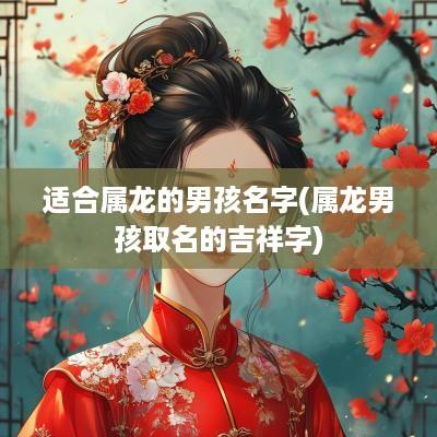 适合属龙的男孩名字(属龙男孩取名的吉祥字)