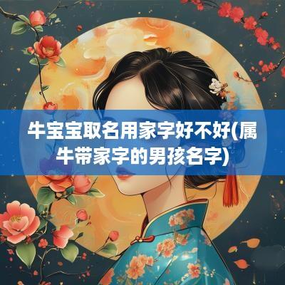 牛宝宝取名用家字好不好(属牛带家字的男孩名字)